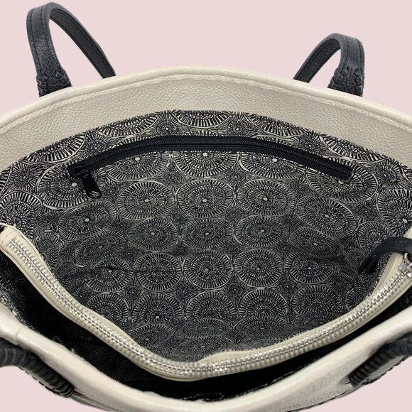 New Brighton Purse - H35853 Julia BLK/WHT Ferrara - Picture 5 of 7